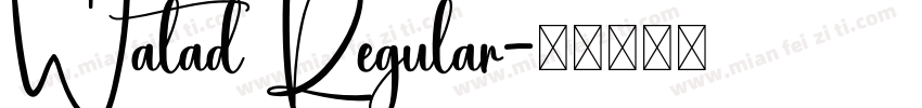 Watad Regular字体转换